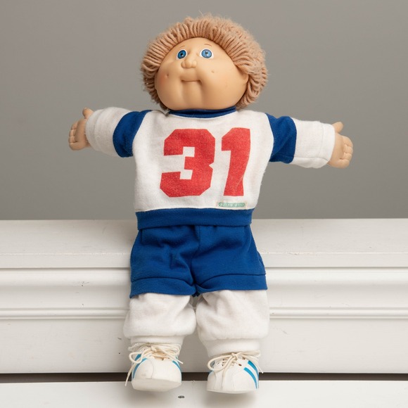 Vintage 80s Cabbage Patch Kids Boy Doll & Koosa Cat Plush Bundle CPK Nostalgic - Picture 2 of 14